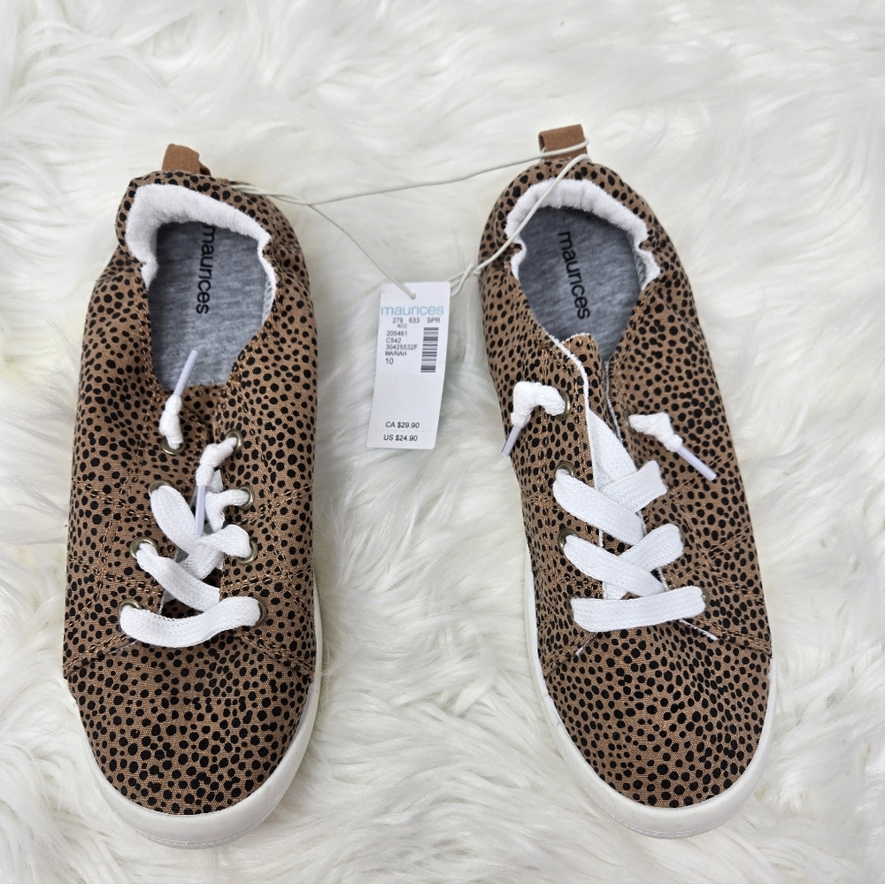 New. Mauricea Slip On Shoe Womens Size 10 Leopard Animal Print